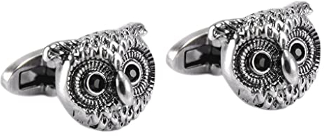 Jojomis Herren Schmuck Anzug Manschettenknöpfe Hochzeit Antik Eule, Wie beschrieben
