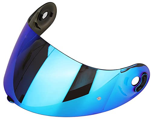 DXDRT Casco Visiera Scudo per X-Lite X-803 RS, Casco Moto Obiettivo Visiera Parabrezza Protezione UV Strada Moto Casco Accessori Full Face Fit X-803 RS,Revo Smoke Blue
