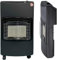 Portable Gas Cabinet Heater Free Standing Calor Butane Fire Wheels Comes With Free Hose and Regulator 4.2kw Foldable Design Black