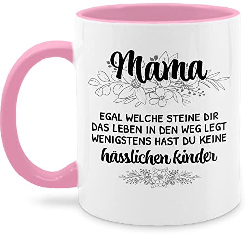 Tasse Tassen 325ml - Mama hässliche Kinder - Lustige Geschenkideen Mutti Geschenk Muttertagsgeschenk - 325 ml - Rosa - danke hässlich muttertagstasse mum kaffeetasse mutter tags moms cup mütter