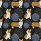 HEKO PANELS Stoff Oxford Wasserdichte Meterware Canvas-Stoff Polyester Stoff Zum Nähen Nähstoffe Dekostoffe Wasserabweisend Blickdicht Welsh Corgis 1 Meter 155 x 100 cm, DX1125