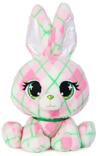 GUND P.Lushes Pets Kennedy Karrats Designer-Plüschtier, Sammlerstück, Hase, Stofftier, Rosa und Grün, 15,2 cm