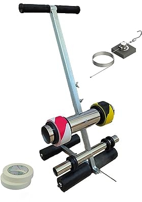 DEJUN Striping Line Marking Machine, Line Striping Machines Masking Tape Marking Equipment Tape Pasting Machine for Basketball Courts, Road Warning and Parking Space