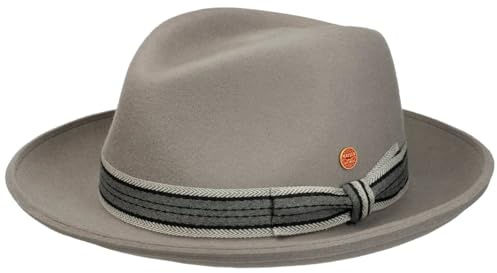 Mayser Samuel Fedora Hut Player Wollfilz Made in EU Damen und Herren Sommer Winter