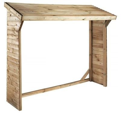 Abri bûches - 1.05 m² - 2.10 x 0.50 x 1.8 m- 2 Stères