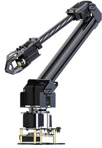 Waveshare Desktop Robotic Arm Kit-Lightweight Strong Load 4-DOF Support Expansion & 2nd Development ESP-NOW Wireless Control Support Multi Upper Computers & ROS2, Open Source & Rich Learning Material