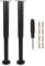 Furniture Adjustable Legs, Metal Bed Support Leg Central Slat Frame Couch Replacement Support Leg Part Heavy Duty Furniture Foot with Screwdriver for Cabinet/Dresser/Table/Sofa 25-42cm (Black 2 Pcs)