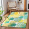 Tropischer Ananas Teppich 160 x 122 cm, Sommer Ananas Bereich Teppiche für Wohnzimmer Schlafzimmer Küche Esszimmer Indoor Outdoor Große rutschfeste Bodenmatte Teppich
