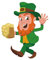 jojofuny 1stk Pinup-aufkleber Irische Partyartikel Patricks Day Dekorationen Patricks Fensteraufkleber Kleeblatt Tapete Fensterplakate Wand Dekoration Türaufkleber Karikatur Türverkleidung