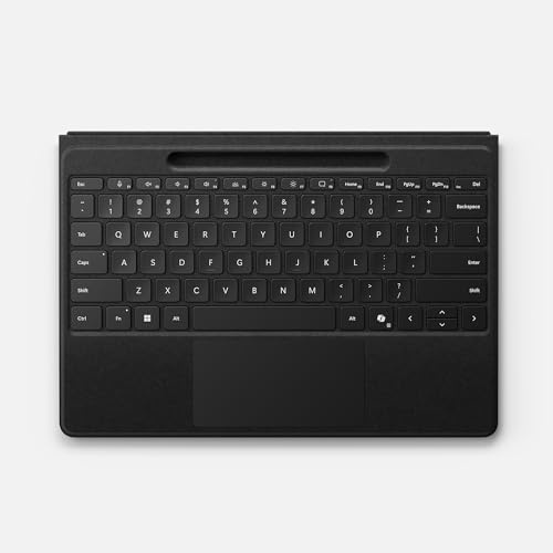 Microsoft Surface Pro 13 Flex Keyboard | Schwarz | QWERTZ | kompatibel mit Surface Pro 13 ab Surface Pro 8 unter Windows 11