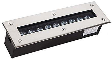 WZYJLyds Led bodenstrahler aussen,Rechteck LED Embedded Buried Lampe Treppe Fußboden Gang Erleuchtung Gebäude Außenleuchten Deck Patio Dekorieren Wasserdicht IP67(Yellow Light,9W)