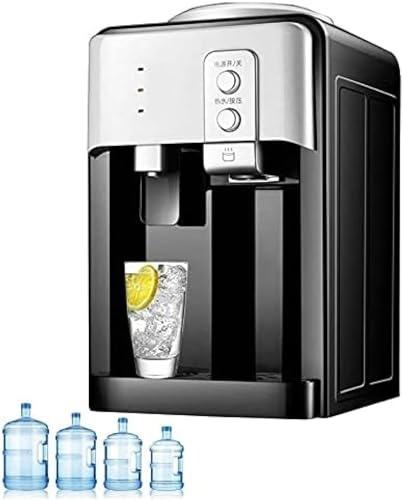 Water Cooler,220V Electric Water Dispenser,Bottle-Fed Deluxe Ambient And Cold Water Dispenser. Easy To Set Up, Mains Plug Socket Required. Ideal For Home And Small Business Use