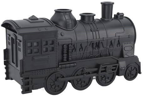 Ejoyous Air Humidifier Train Shape, 300ml Water Diffuser Essential Oil Diffuser with Remote Control 2 Lighting Modes, for Office Home Bedroom Baby Room (GB Plug)