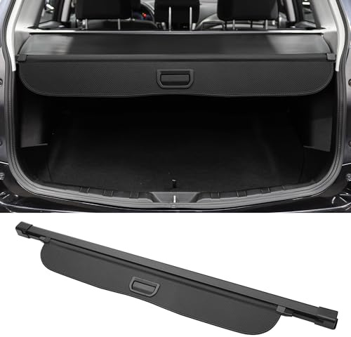 Motoforti Retractable Cargo Cover, for Honda CRV 12-16, Black Carbon Fiber | Black, Rear, Aluminum Alloy, Canvas, Rear Trunk Security Shield Shade, 1 Pcs