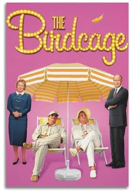 NUSLNG The Birdcage Poster, Vintage-Kunst, Raumdekoration, ästhetische Schlafzimmerdekoration, Leinwandposter für Schlafzimmer, 30 x 45 cm, ungerahmter Stil