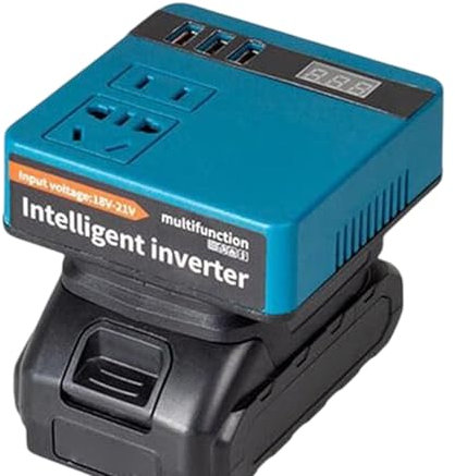 Inverter batteria portatile, inverter portatile | Inverter di lavoro esterno con visualizzazione corrente | Generatore di Centrale elettrica, Adattatore per caricabatterie, Presa alimentata a batteria