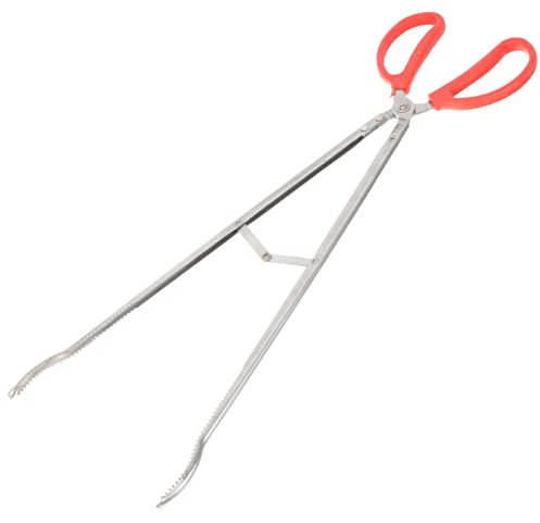 VICASKY Brennholzzange Camping-Wasserkocher Feuerzangen bündeln Haken Tonnen holzschraubstock grillzangen gartenzange clamp grill zangen Outdoor-Feuerwerkzeug Kaminzubehör Rostfreier Stahl