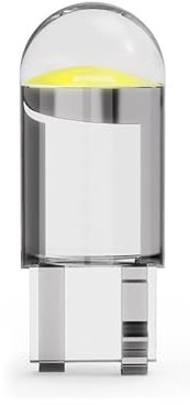 Huhpa 2 stücke Glas Voll Transparent Lampe T10 Seitenmarkierungsleuchte Cob Auto Birne Nachrüstung Zubehör Kennzeichenleuchte(2pcs white)