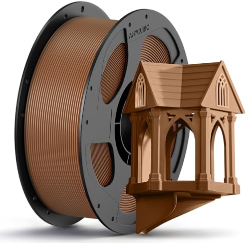 ANYCUBIC PETG 3D Printer Filament 1.75mm, 1KG Peanut Brown | Dimensional Accuracy +/- 0.02mm, Exceptional Toughness, Print with Most FDM 3D Printers, Reusable Spool