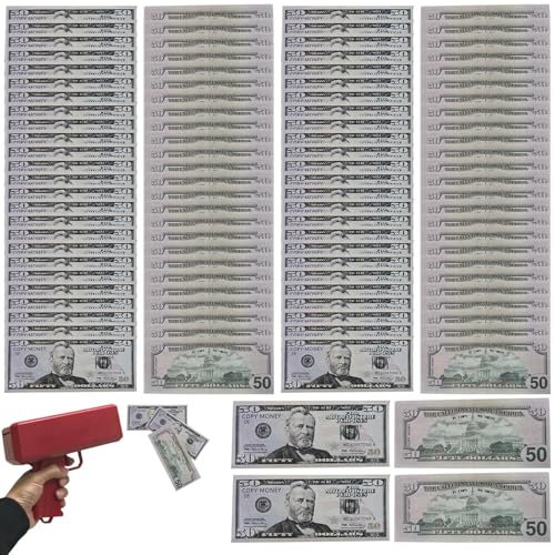 Faux Billets De Dollar | Faux Billets De Dollar Collection Realiste,Argent Simulation Style Retro, Jouet Educatif Portable pour Adolescents Et Adultes