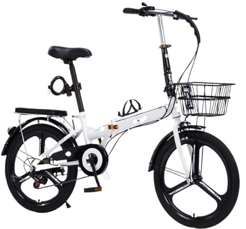NDLHXKFRP Klappbare Pedale Fahrrad, Faltrad Carbon Steel Mountain 7-Gang-Antrieb Höhenverstellbar 16-20 Zoll B und C(B,16in)