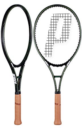 Prince Classic Graphite 100 unbesaitet 315g Tennisschläger Schwarz - Grün Griffstärke 3