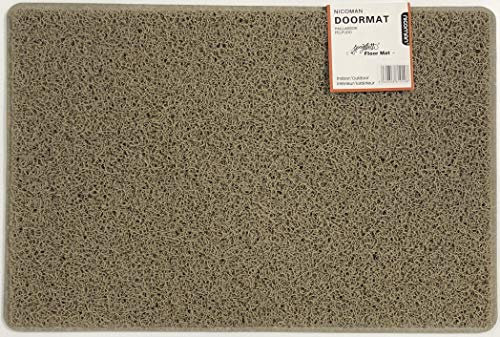 Nicoman Schmutzfänger Barrier Fußmatte schwere Bodenmatte-(Geeignet für Innen- und Schützen Außen), Groß (90x60cm), Beige