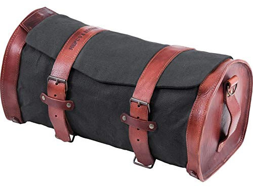 HEPCO&BECKER H&B Hecktasche Motorrad Motorradtasche Hecktasche Legacy Canvas/Leder 28 Liter schwarz, Unisex, Multipurpose, Ganzjährig, Baumwolle