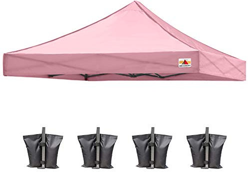 ABCCANOPY Pop-Up-Pavillon-Ersatzbezug für Pavillon, 3 x 3 m, 100% wasserdicht, wählen Sie mehr als 18 Farben, Bonus 4 x Gewichtssäcke (hitzeversiegelte Naht)