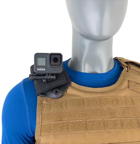 STUNTMAN Vest Mount - for Non-Inflatable Life Vests, Tactical Carriers and Gear with Wide Straps - Fits GoPro, DJI Osmo (Action 5 Pro, 4, 3, 2), Insta360 (Ace Pro, Ace, ONE RS, ONE R), and Others