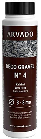 Akvado Naturkies Dekokies Aquarienkies Bodengrund für Aquarien Aquarium Deko Kies N°4 3-8 mm