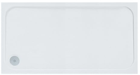 Eacon Low Profile White Stone Resin Acrylic Capped Rectangle Shower Tray Premium Quality 1800 x 700