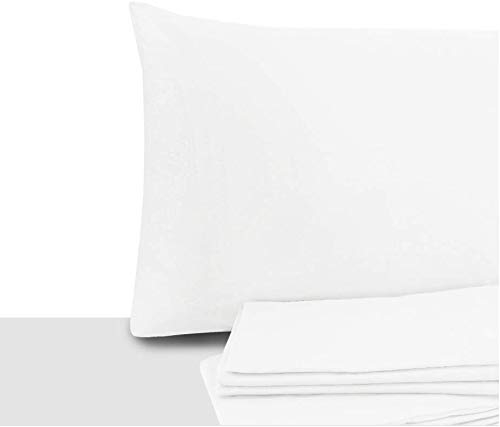 Giovanni Dolcinotti, Set mit 2 Kissenbezügen für Doppelbett und Einzelbett, 40 x 70 cm, 100% Baumwolle, hergestellt in Italien, Farbe Weiß