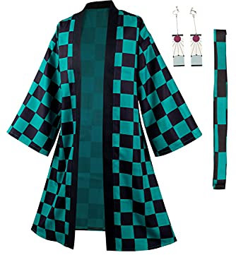 Duwseal Cosplay Robe Kostüm Ohrringe Set