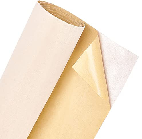 BENECREAT 2 MX 40 cm melocotón Autoadhesivo Terciopelo Forro de Terciopelo Tejido para cajón de joyería Artesanal, Tela de tapicería, Adhesivo (0,6 mm de Grosor)