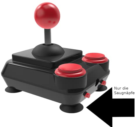 Ventosas de goma (4 uds.) para joystick retro ArcadeR, dif. colores