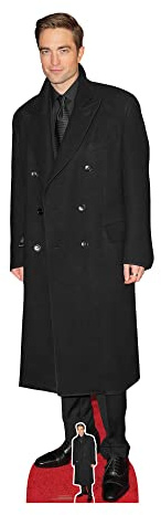 Star Cutouts CS967 Robert Pattinson Long Black Coat Lifesize Cardboard Cutout with Mini – Movie Star Party Decoration & Collector Display