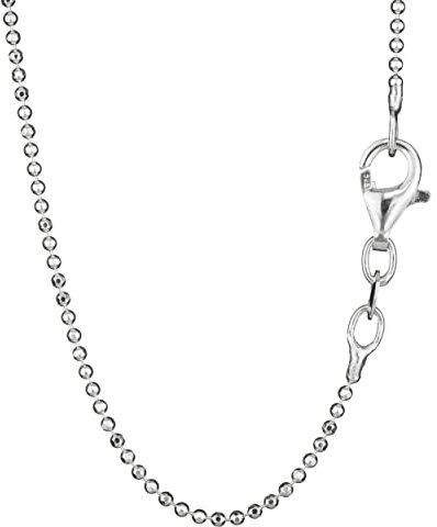 NKlaus 38cm Kugelkette 925 Silber elegante Halskette filigrante Breite 1,2mm Collier 1,9g federleicht 8155