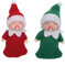 2 Stück Weihnachtselfen Figuren Mini Elfen für Jungen Mädchen,Rot Grüne Mini Puppe Elf Weihnachten Baby Winziger Weihnachtself für Weihnachten Neujahr Geschenk,Weihnachtsstrumpffüller