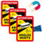PRINT.GG Toter Winkel Magnet Aufkleber Frankreich LKW Bus wohnmobil - Attention Angles morts Magnet Aufkleber LKW Bus wohnmobil (Bus, 3 Stück)