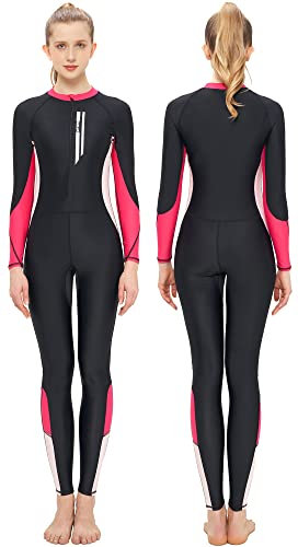SEAUR - Womens Athletic Swimwear Full Body Diving Suits One Piece Swimming Costume Sunscreen Wetsuit Bathing Suit for Snorkeling Sports Surfing