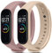 Yisica 2 Piezas Correa Compatible con Xiaomi Mi Band 4/Mi Band 3 para Hombres Mujeres, Silicona Correa de Repuesto Compatible con Xiaomi Mi Band 4/Xiaomi Mi Band 3
