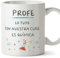 MUGFFINS Tazas para PROFESOR DE QUÍMICA - En Español - Profe nuestra clase química - 11 oz / 330 ml - Regalo original y divertido
