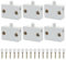 6PCS Cupboard Door Switch White 1A 250V Cupboard Light Control Switch Cupboard Auto Control Switch Push to Wardrobes, Bookcases, Cupboard Doors, Shoe Cabinets