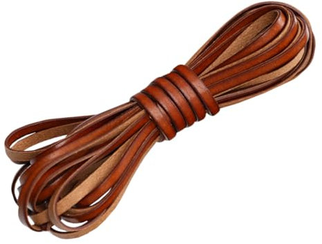 SHINEOFI 2 Rolls Cowhide Jewelry Craft Rope Diy Bracelet Material Smooth Surface Comfortable Fit