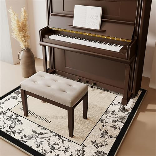 FCS Bathroom Schalldichter Teppich, Home Klavier Teppich rutschfest verdickter Stoßdämpfer Gelten, Schallschutzmatte füR Bass Drum Snare Elektronische Trommel(Size:120 * 160cm,Color:d)