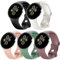 EverAct 5 Stück Armband für Google Pixel Watch - Verstellbares Weiches Silikon Sport Armband für Damen und Herren