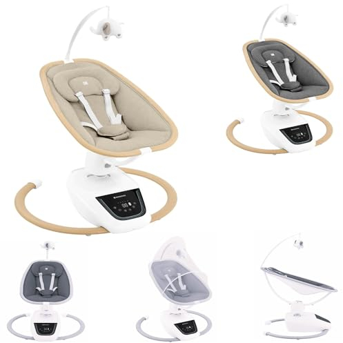 Kikkaboo sdraietta per bambini BeMoove zanzariera elettrica telecomando melodie, colorazione:beige