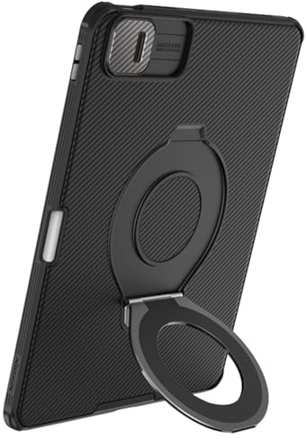 Nillkin CamShield Schutzhülle für Apple iPad Air 11 2024/10.9 2020/Air 4/Air 5/Pro 11 2020/2021/2022, stoßfest, Ständer, Rückkamera-Abdeckung, Schwarz