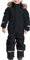SKAJGL Schneeanzug Kinder Unisex Verdickt Warm Schneeoverall mit Kapuze und Taschen Skioverall Wasserdicht und Winddicht Winteranzug (DE/NL/SE/PL, Alter, 1 Jahr, 2 Jahre, Regular, schwarz)